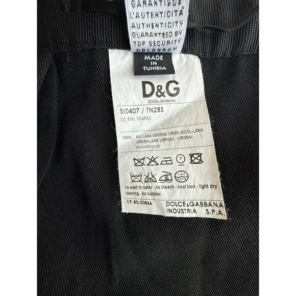 Dolce & Gabbana Women’s Black Virgin Wool Pleated Midi Skirt Sz 38(US 2-4)Italy - Picture 14 of 15